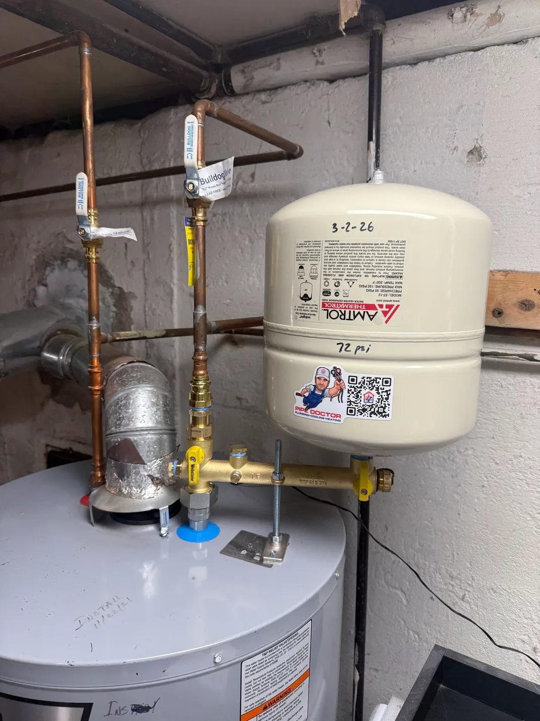 Expansion Tank Installation